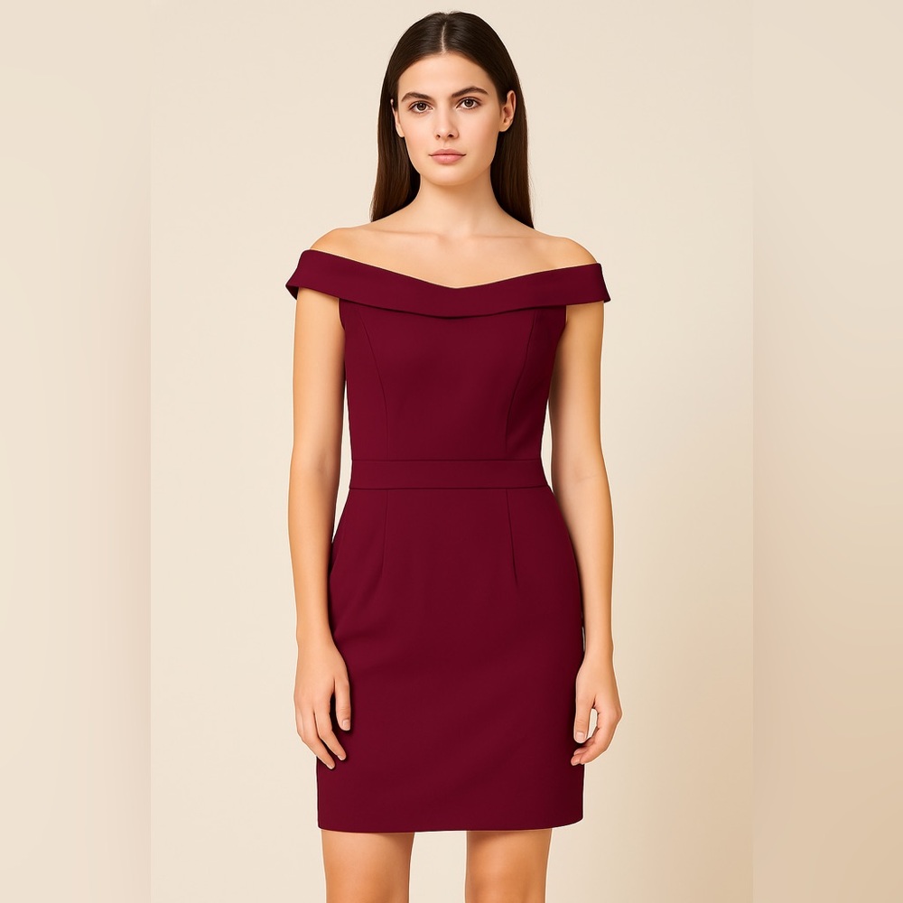 Sherri Hill Off-Shoulder Cocktail Dress | Size 8